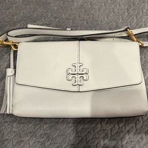 Tory Burch crossbody bag. Carried twice. White